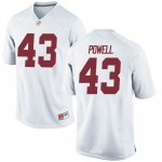 Men's Alabama Crimson Tide #43 Daniel Powell White Game NCAA College Football Jersey 2403OUSD2